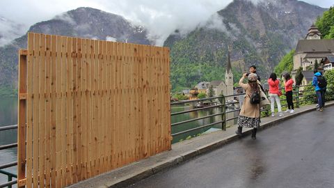 Austria küla üritab heidutada selfide armastajaid puidust taradega