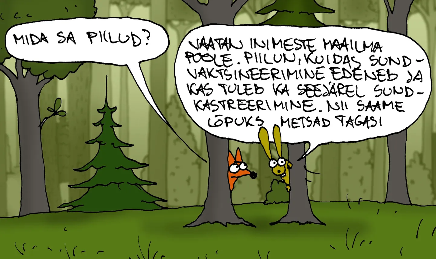 Urmas Nemvalts joonistab.