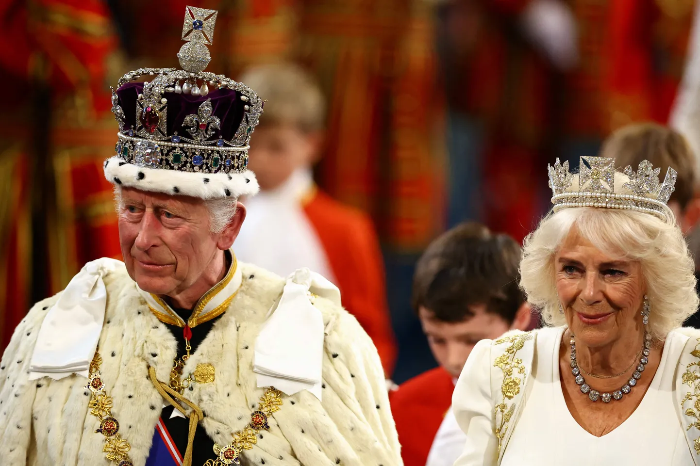 Ühendkuningriigi kuningas Charles III ja kuninganna Camilla.