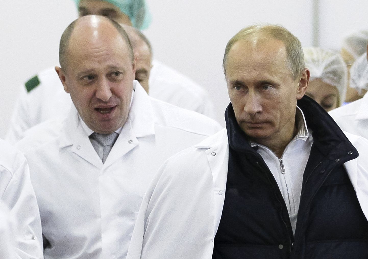 Vene ärimees Jevgeni Prigožin ja president Vladimir Putin.