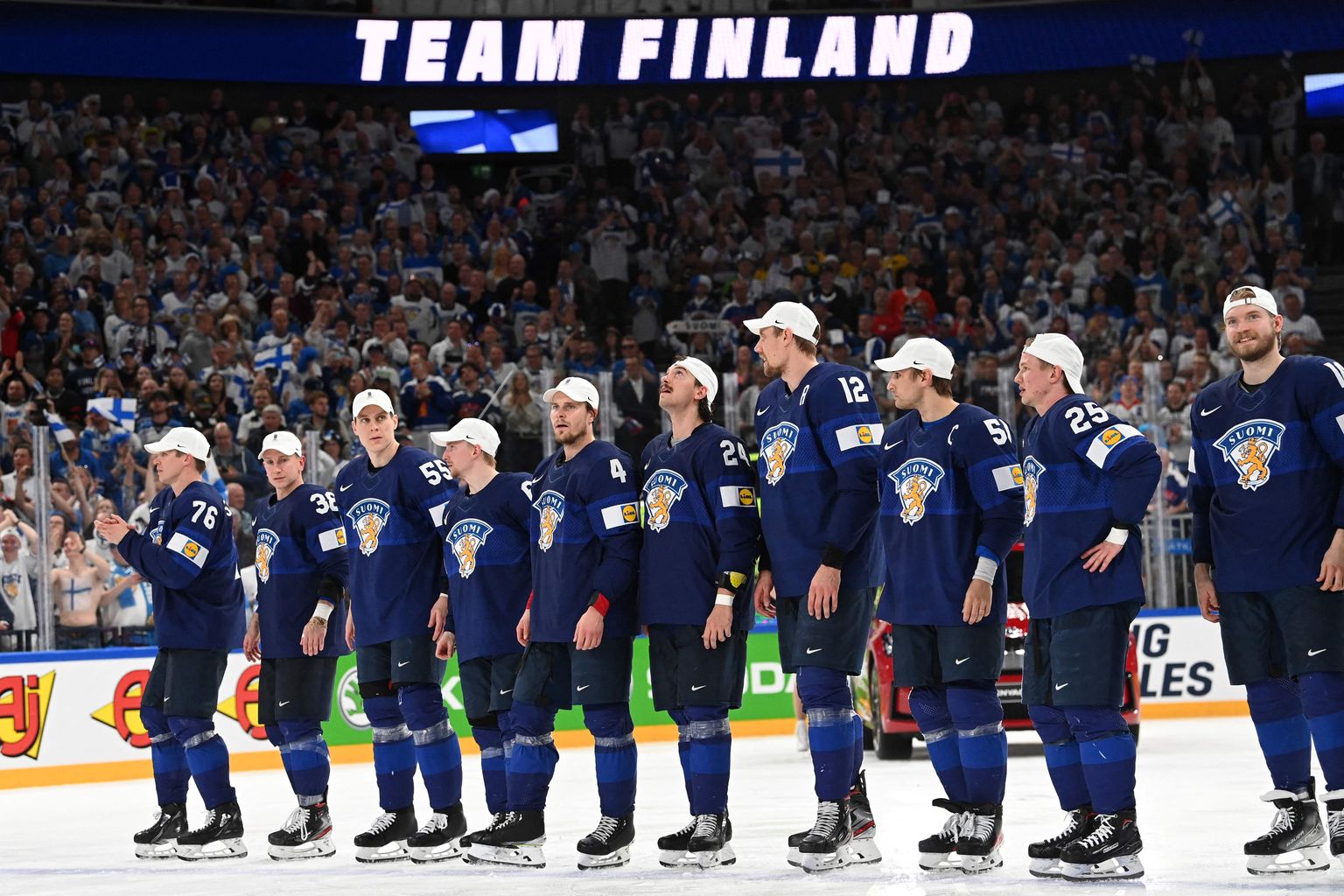 Финская сборная по хоккею.