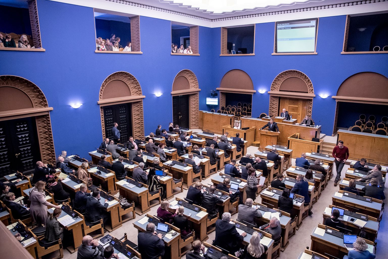 Riigikogu istung: riigieelarve teine lugemine 2018. aastal.