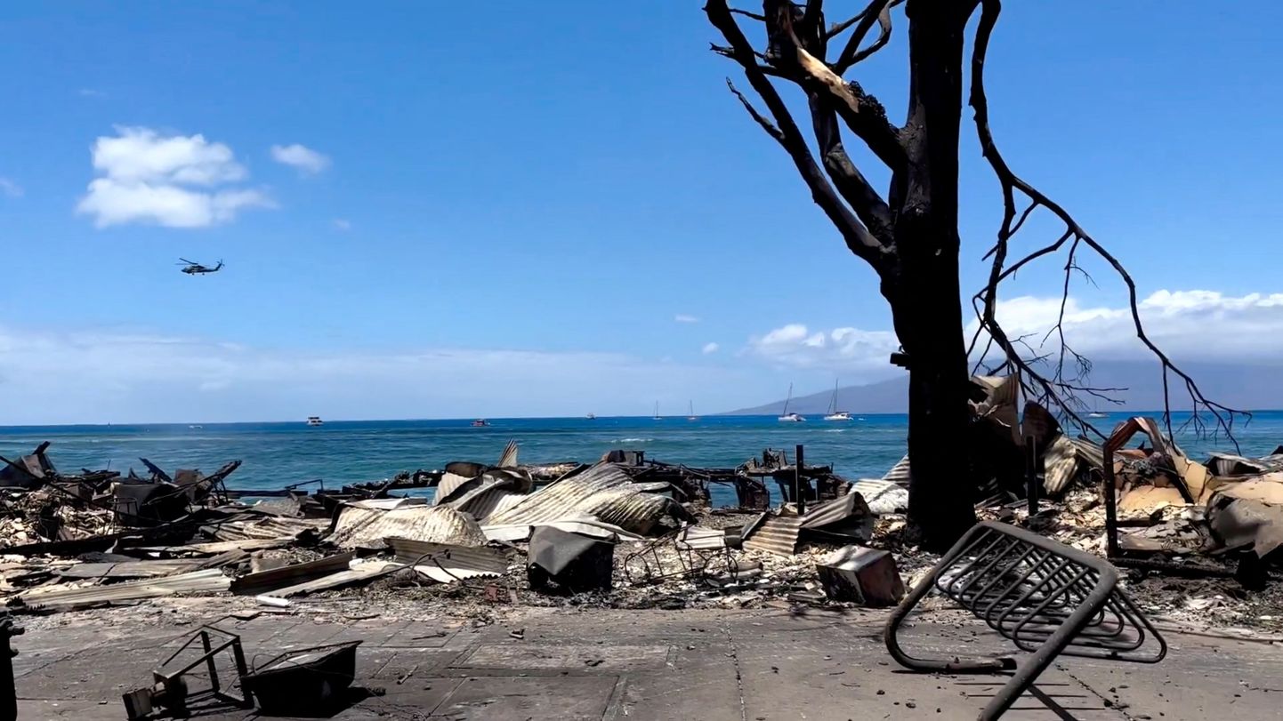 Põlengutest laastatud Maui saar.