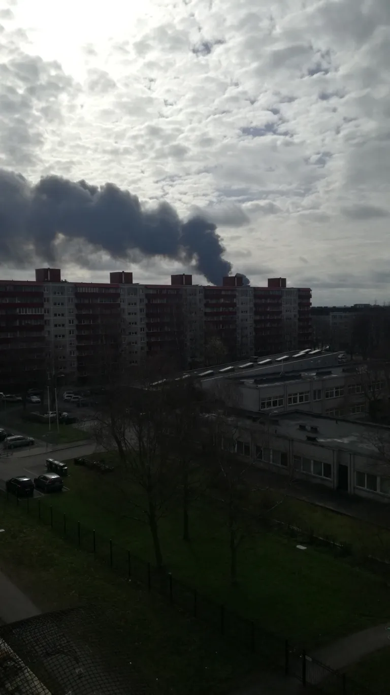 Põleng Suur-Sõjamäe tänaval.