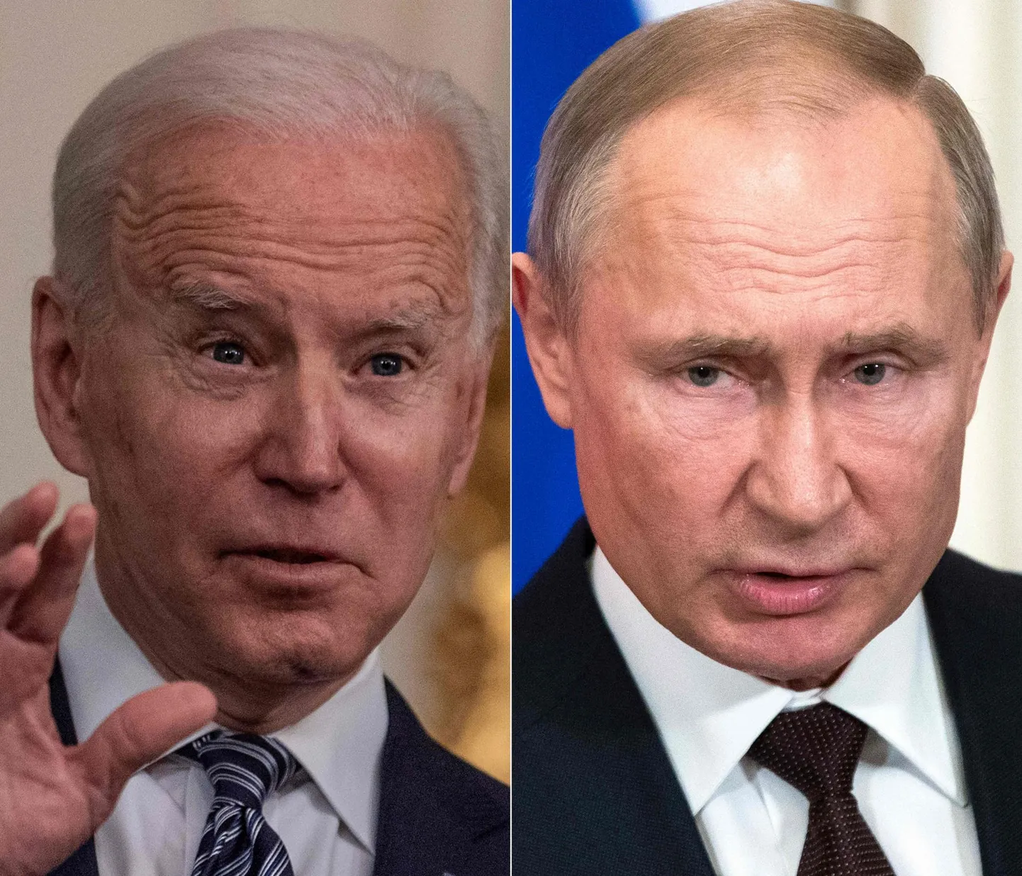 USA president Joe Biden ja Venemaa riigipea Vladimir Putin. 