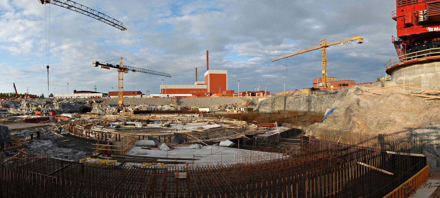 Uue tuumareaktori ehitus Soomes Olkiluotos.