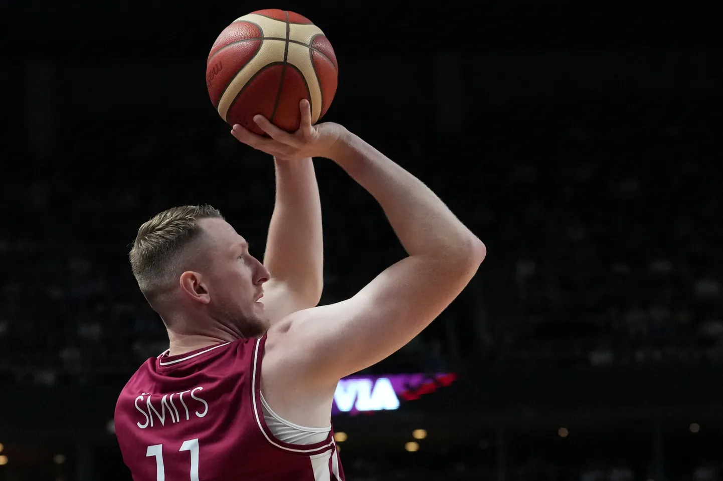 Latvijas basketbola izlases spēlētājs Rolands Šmits.