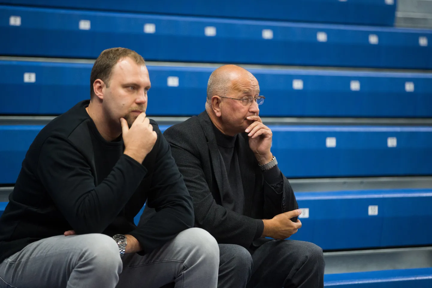 TLÜ/Kalevi omanik Sten-Erik Jantson ja endine peatreener Kalle Klandorf.