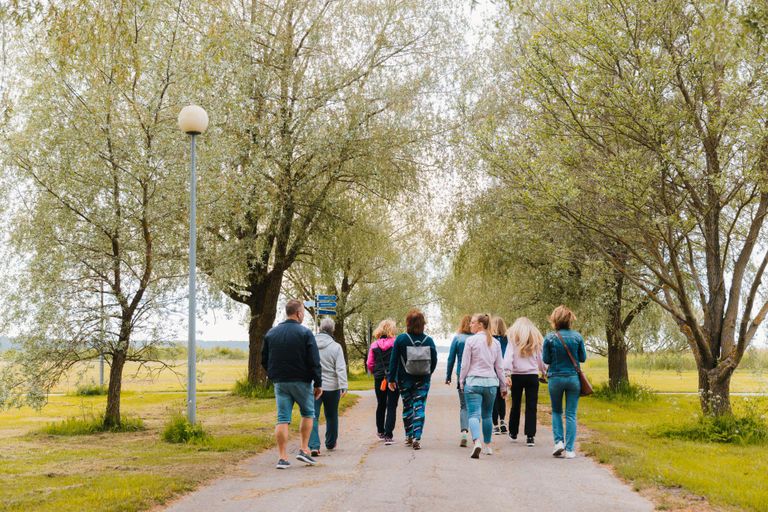 Participarea la grupurile de mers pe jos este gratuită.