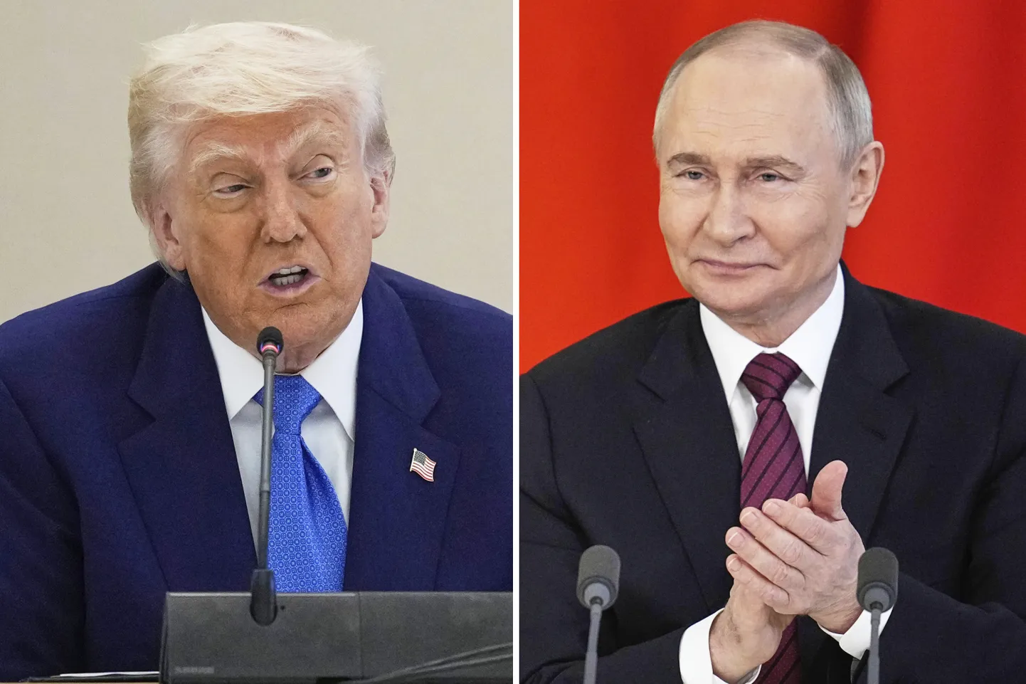 Ameerika Ühendriikide president Donald Trump ja Venemaa diktaator Vladimir Putin.