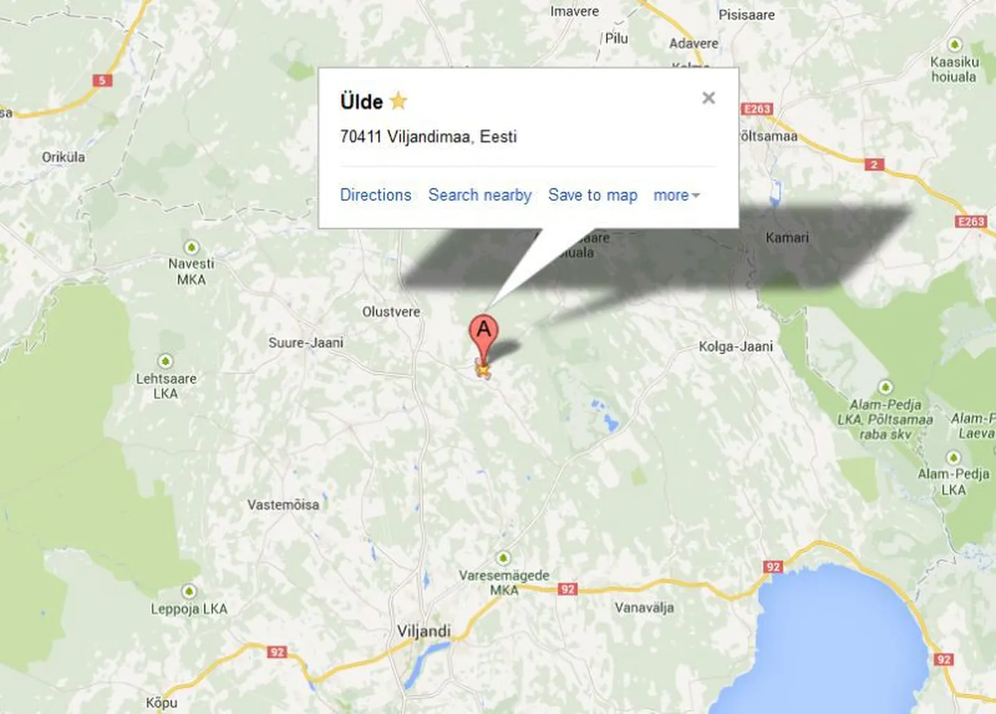 Ülde küla asub Suure-Jaani vallas.