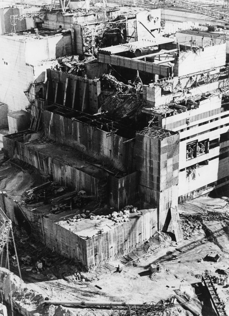 Tšornobõli tuumajaama 4. reaktor pärast plahvatusi