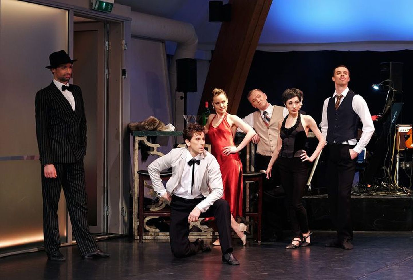 “Jazz-balleti klubi”: Anatoli Arhangelski (vasakult), Sergei Upkin, Marika Muiste, Daniel Kirspuu, Marta Navasardyan, Jevgeni Grib.