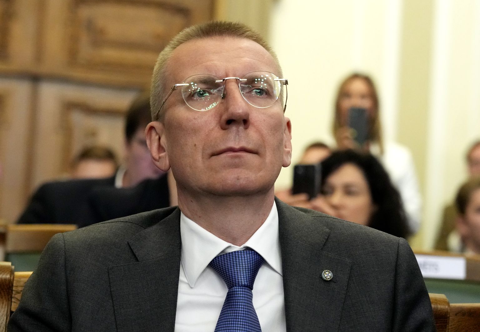 Läti presidendiks valitud Edgars Rinkēvičs täna seimis