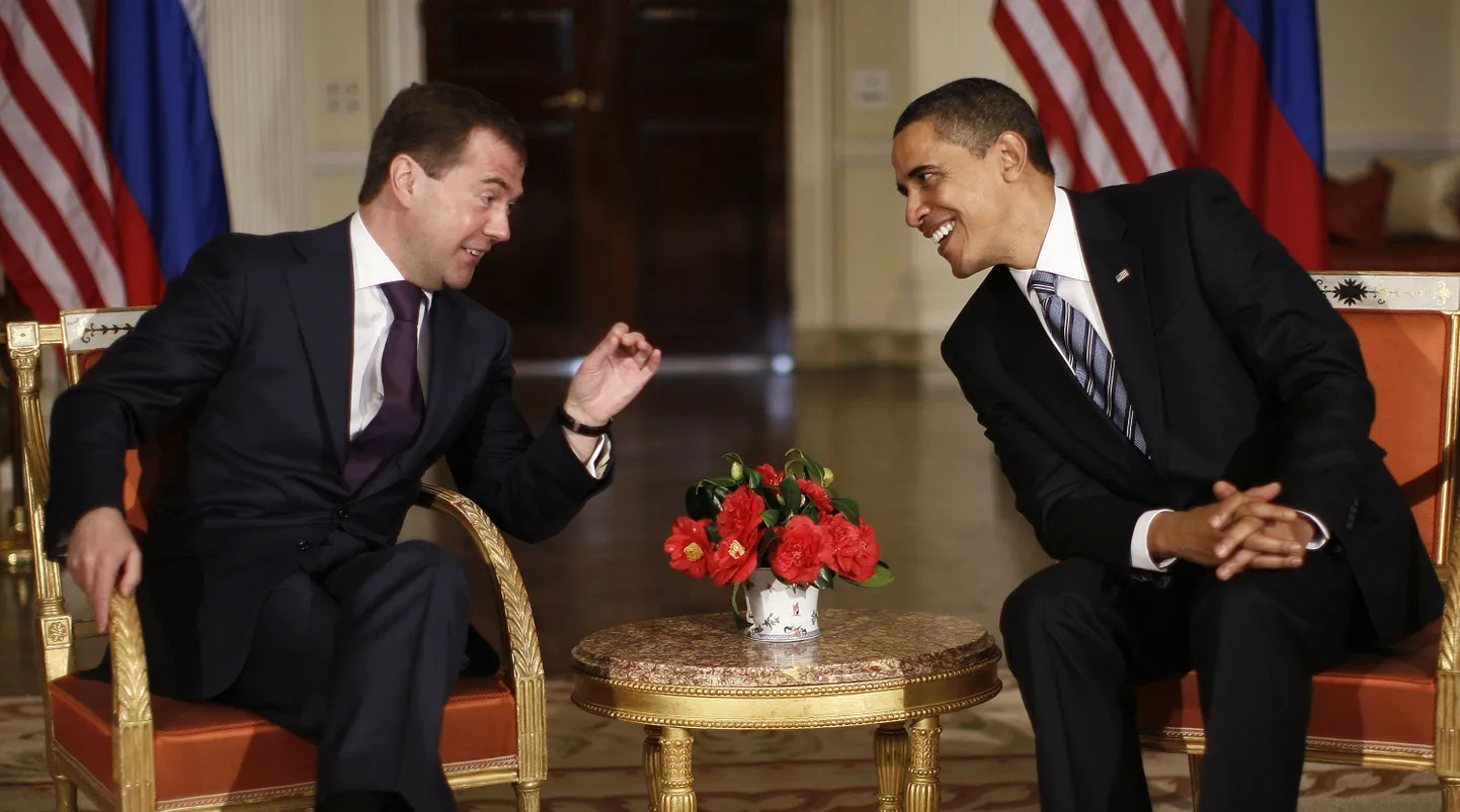 Barack Obama ja Dmitri Medvedev Medvedev täna Londonis.