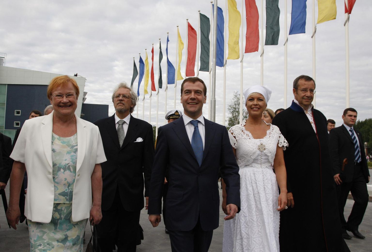 Soome, Vene ja Eesti riigipead 2008. aastal Hantõ-Mansiiskis toimunud soome-ugri maailmakongressil.