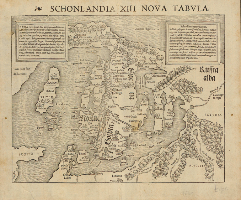 Vanim kaart kogus (aastast 1540).