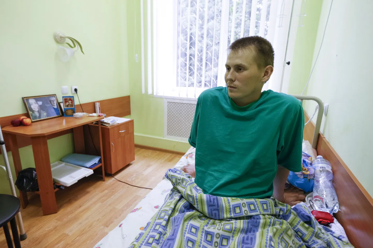 Venelasest sõjavang Aleksandr Aleksandrov eile Kiievis sõjaväehaiglas.