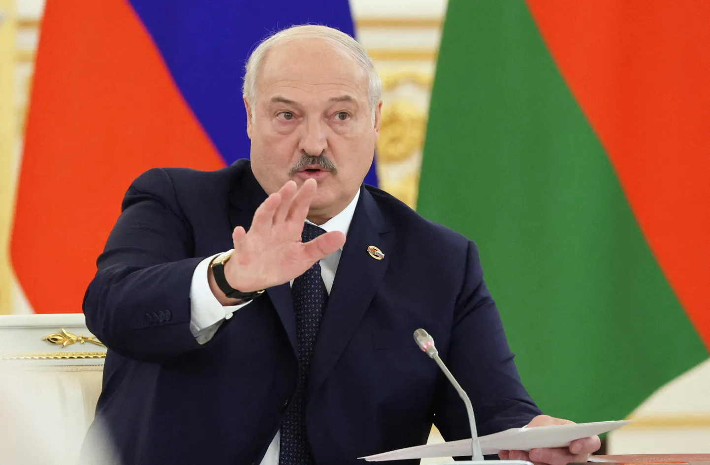 Valgevene president Aljaksandr Lukašenka Moskvas, 6. aprillil 2023. a.