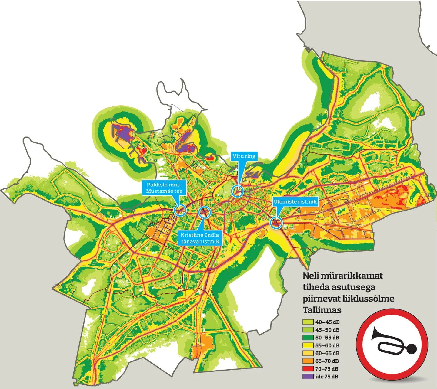 Tallinna mürakaart.