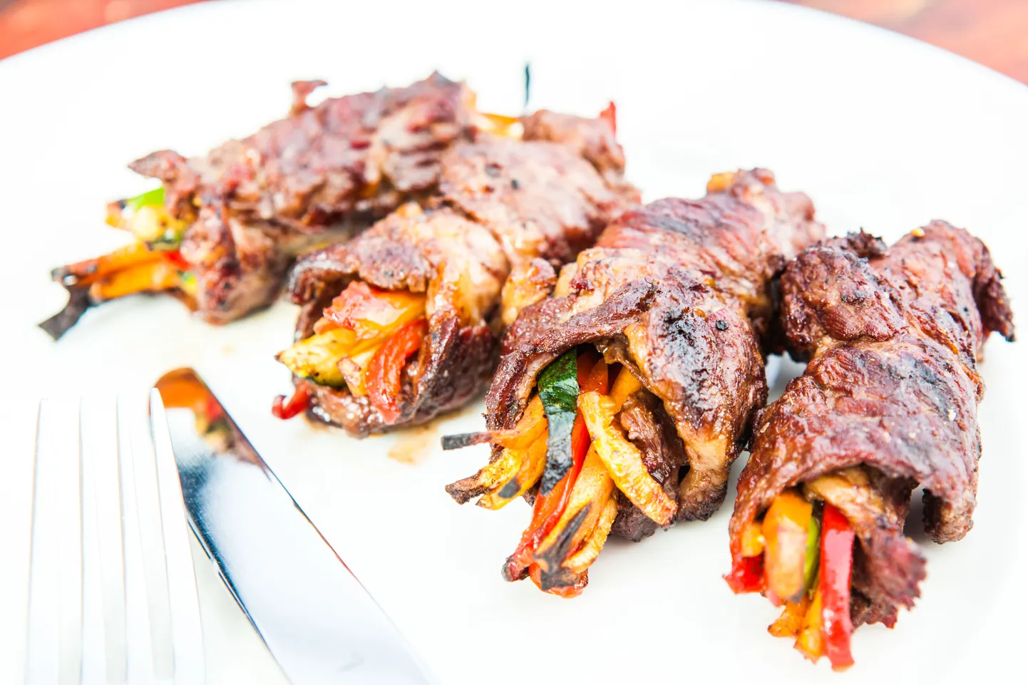 Grillitud veiseliharullid.