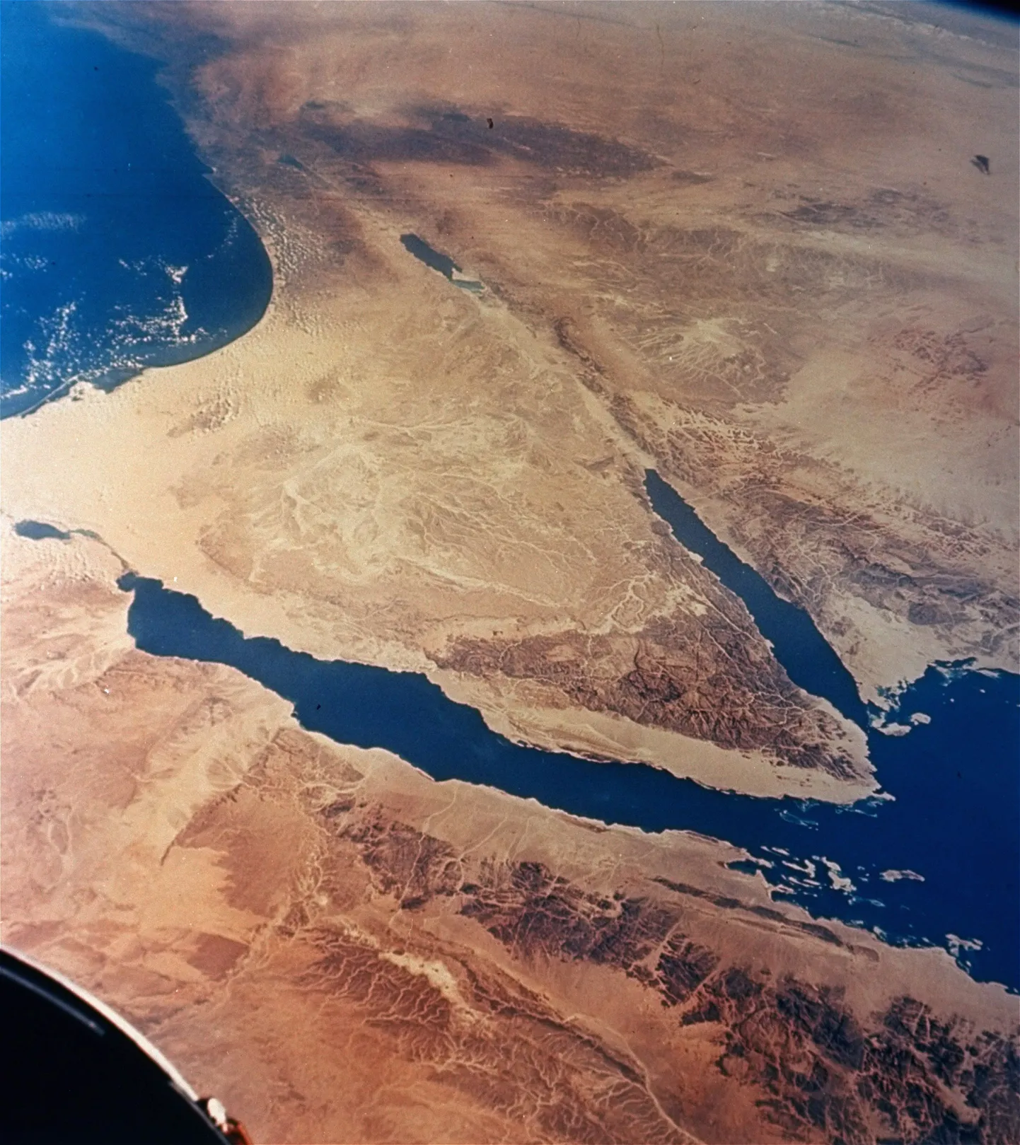 NASA foto Siinai poolsaaarest.