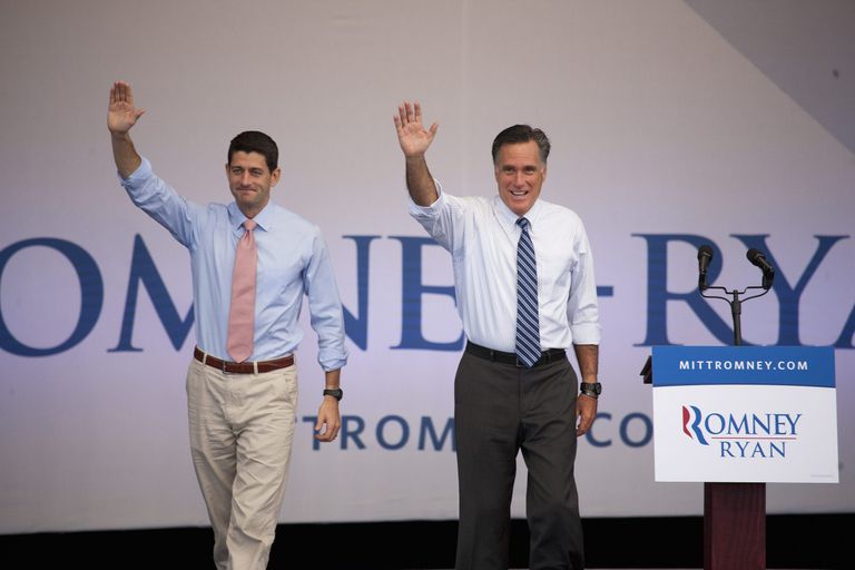 Paul Ryan ja Mitt Romney 2012. aastal presidendikampaaniat tegemas. Foto: The Image Works / TopFoto / Scanpix