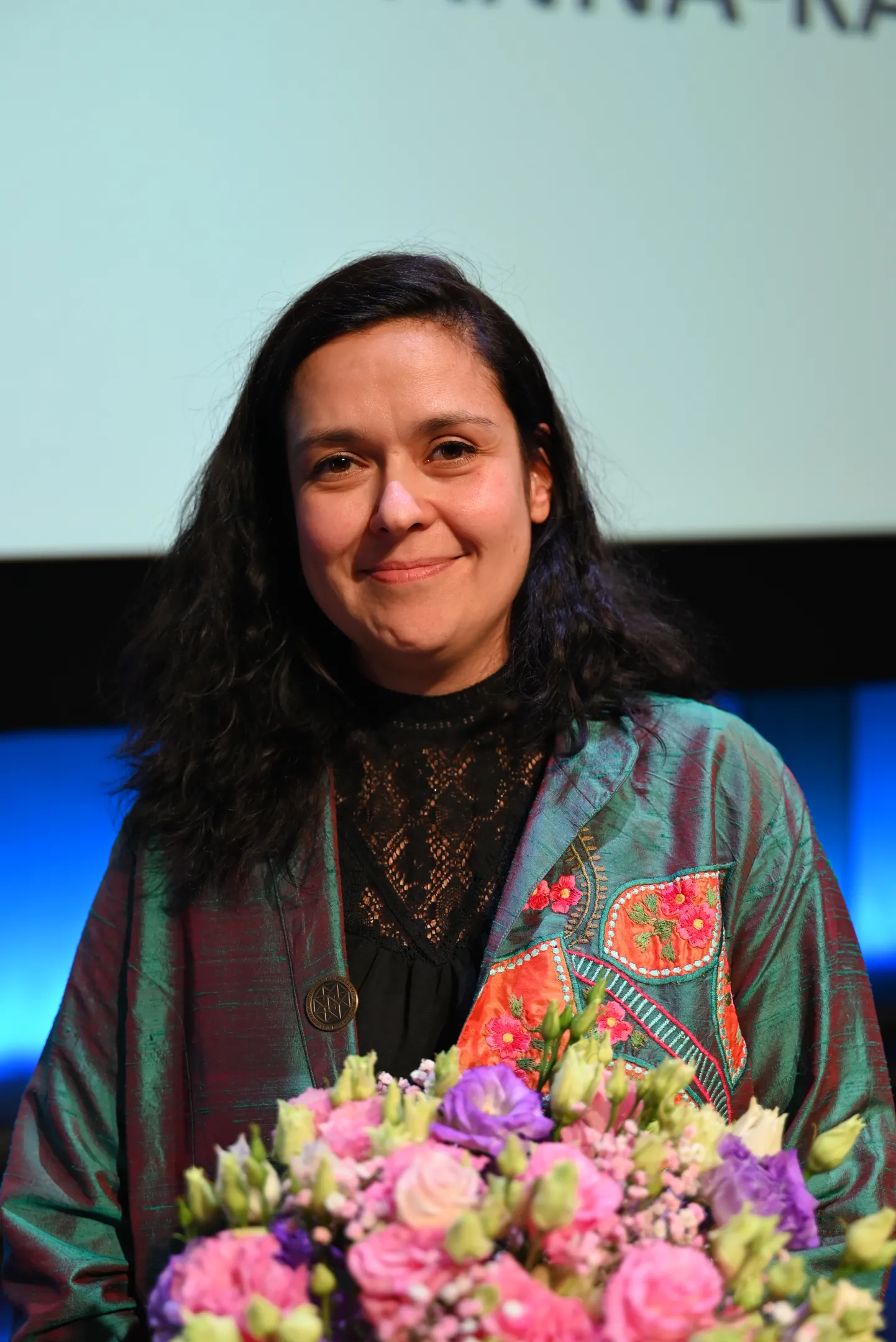Fotol Piirinihutaja tänavune laureaat Anna-Kaisa Oidermaa.