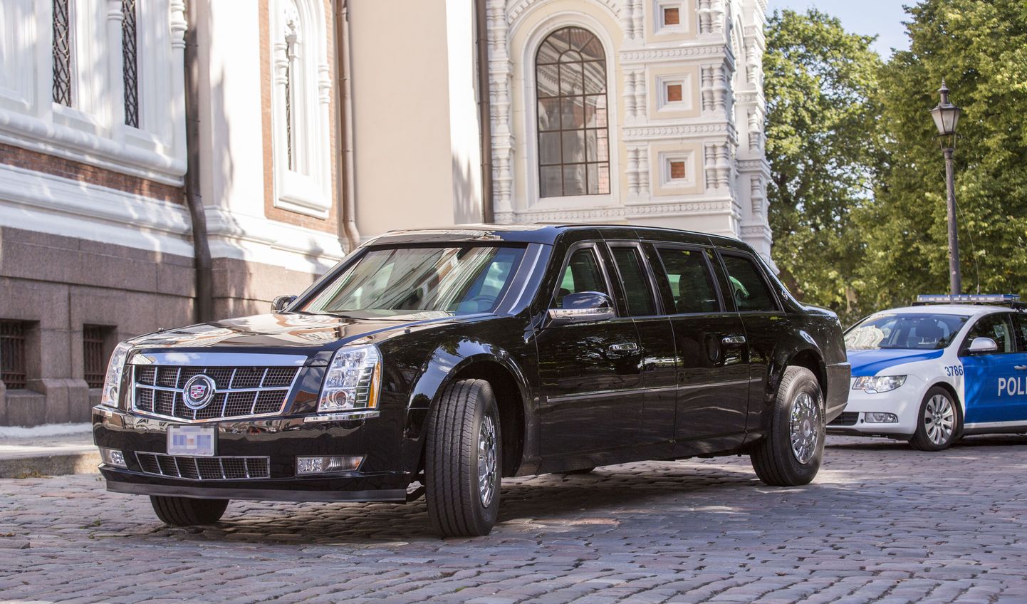 USA presidendi Barack Obama limusiin proovis nädalavahetusel Tallinna tänavatel sõitmist.