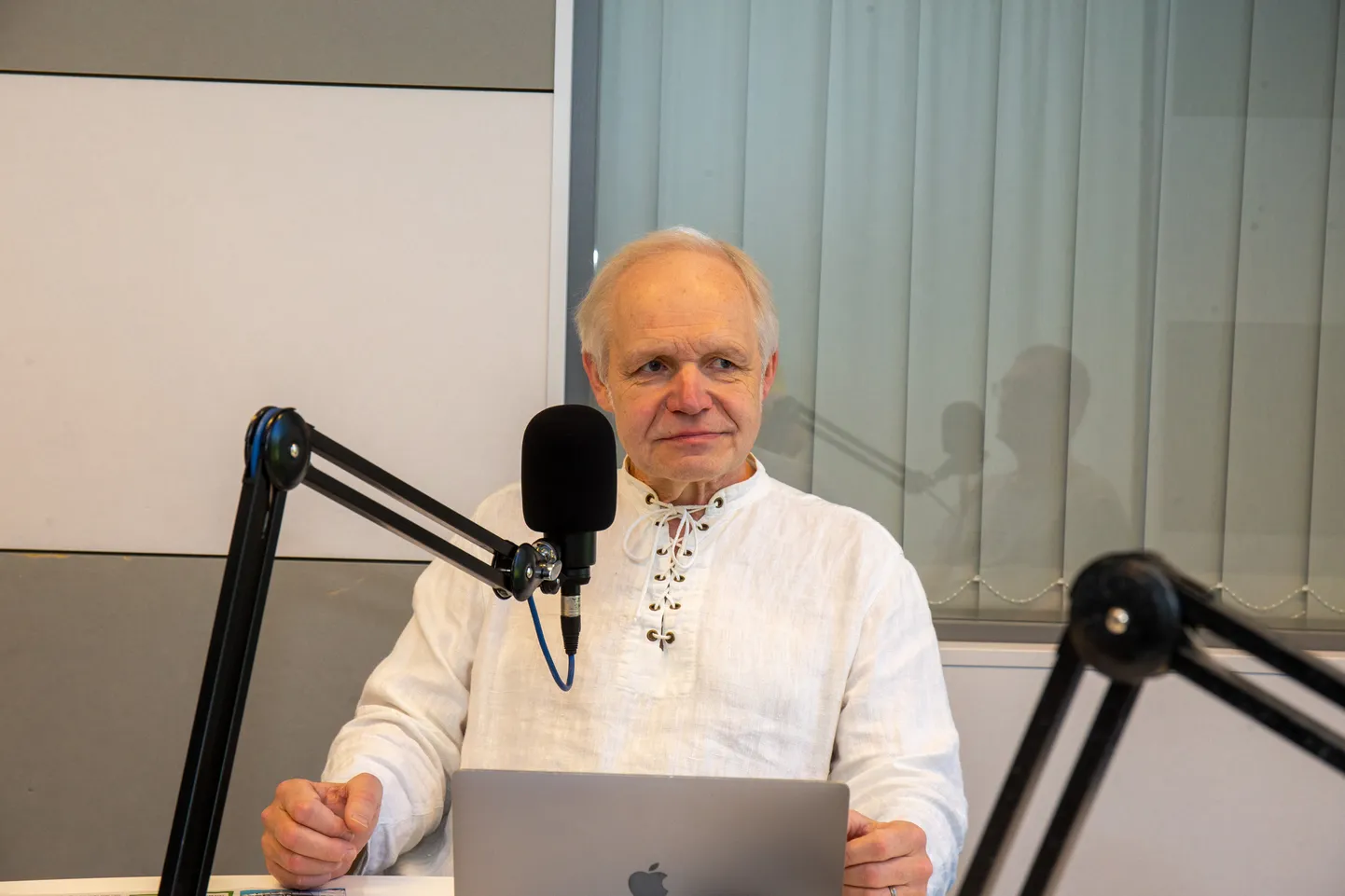 Tartu. Eesti.03JUN21-
Toomas Kiho, Kalevi Kull, Tõnis Mägi ja Kaido Kama salvestasid täna raadios uut podcasti
Foto: KRISTJAN TEEDEMA/TARTU POSTIMEES