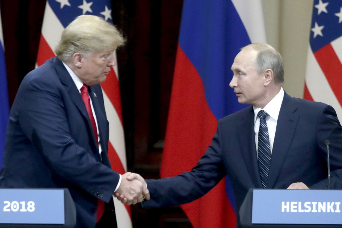 USA president Donald Trump ja Venemaa president Vladimir Putin kohtusid esmaspäeval Helsingis.