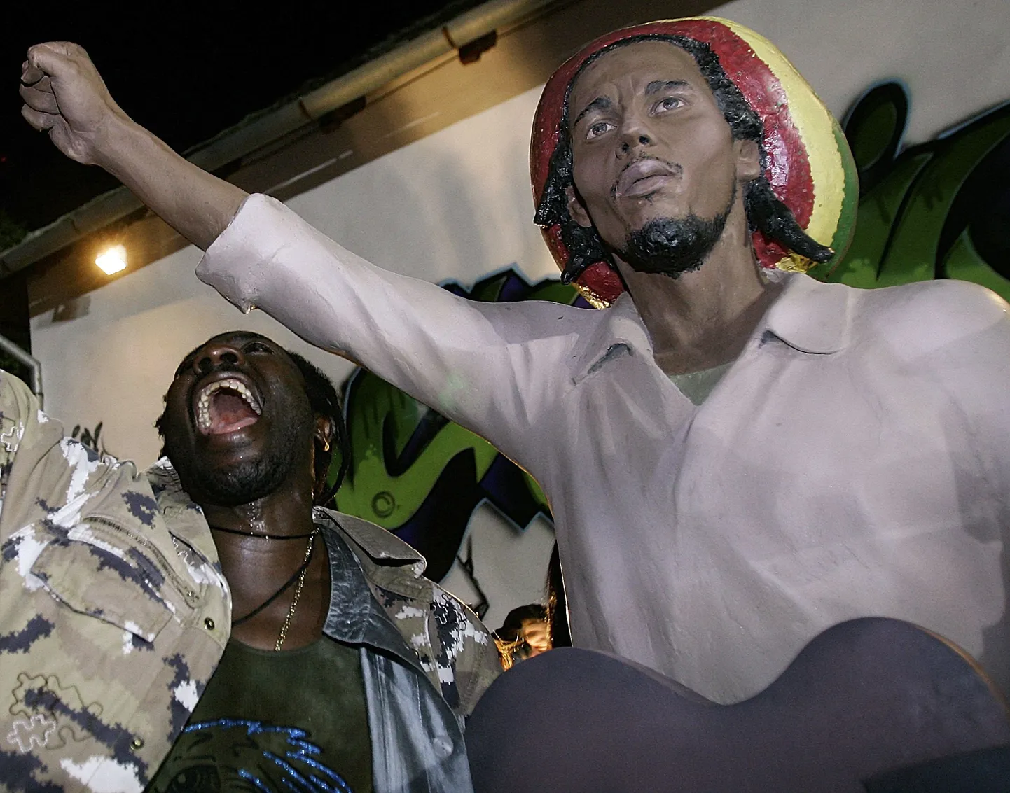 Bob Marley kuju Banatski Sokolaci väikelinnas Serbias