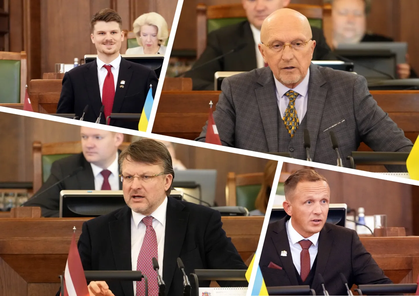 Вилис и Кристап Криштопансы и Айнар и Ричард Шлесерсы