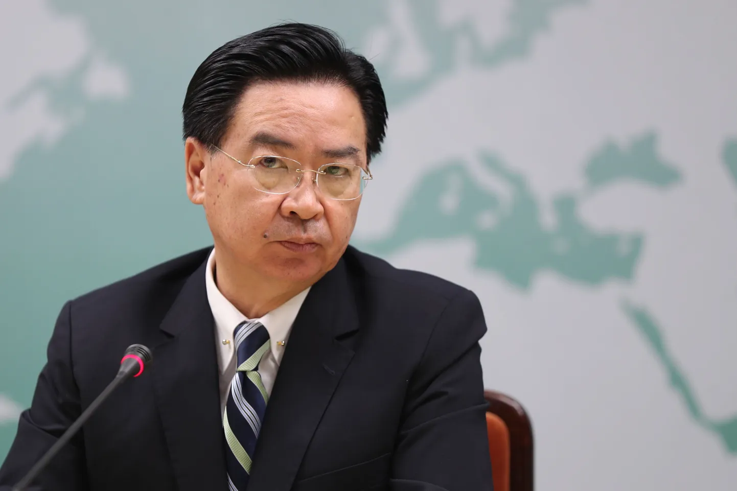 Taiwani välisminister Joseph Wu reedel Taipeis pressikonverentsil.