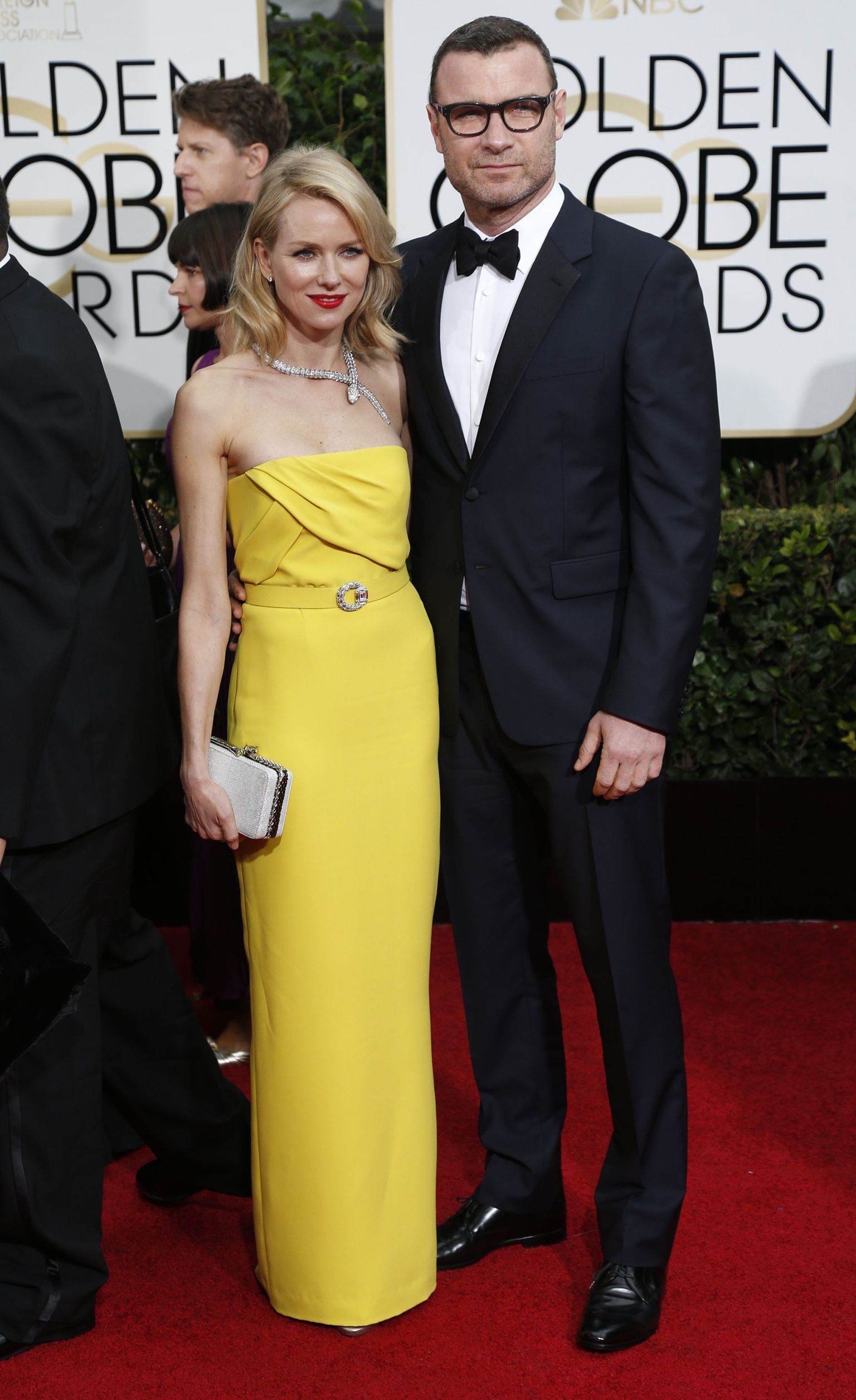 Actors Naomi Watts and Liev Schreiber arrive at the 72nd Golden Globe Awards in Beverly Hills, California January 11, 2015.   REUTERS/Mario Anzuoni (UNITED STATES  - Tags: ENTERTAINMENT)    (GOLDENGLOBES-ARRIVALS)