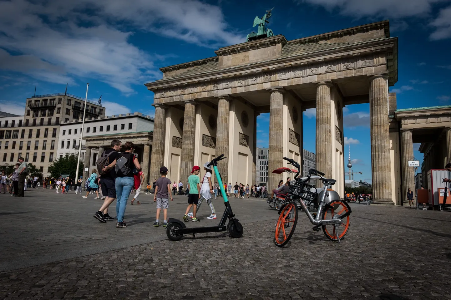 Elektritõukerattad Saksamaa pealinnas Berliinis.