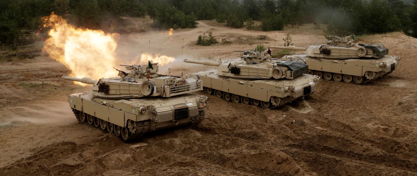 USA tankid Saber Strike õppusel Lätis.