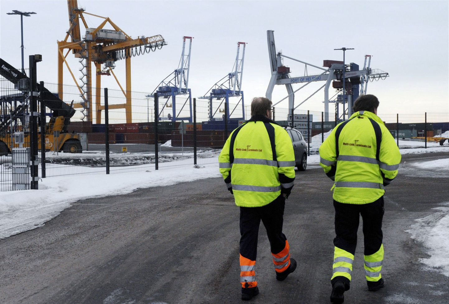 Soome oluline transpordisõlm, Vuosaari sadam, kus samuti streigitakse.