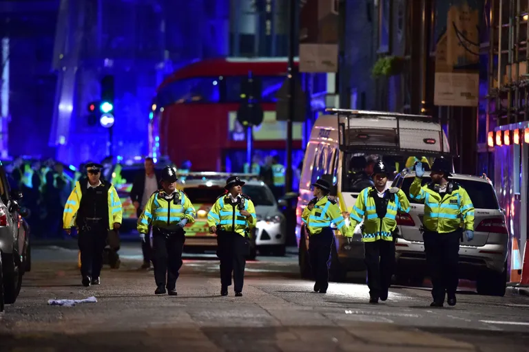 Londoni politsei sündmuspaigal. Foto: Dominic Lipinski/PA Wire/PA Images/Scanpix