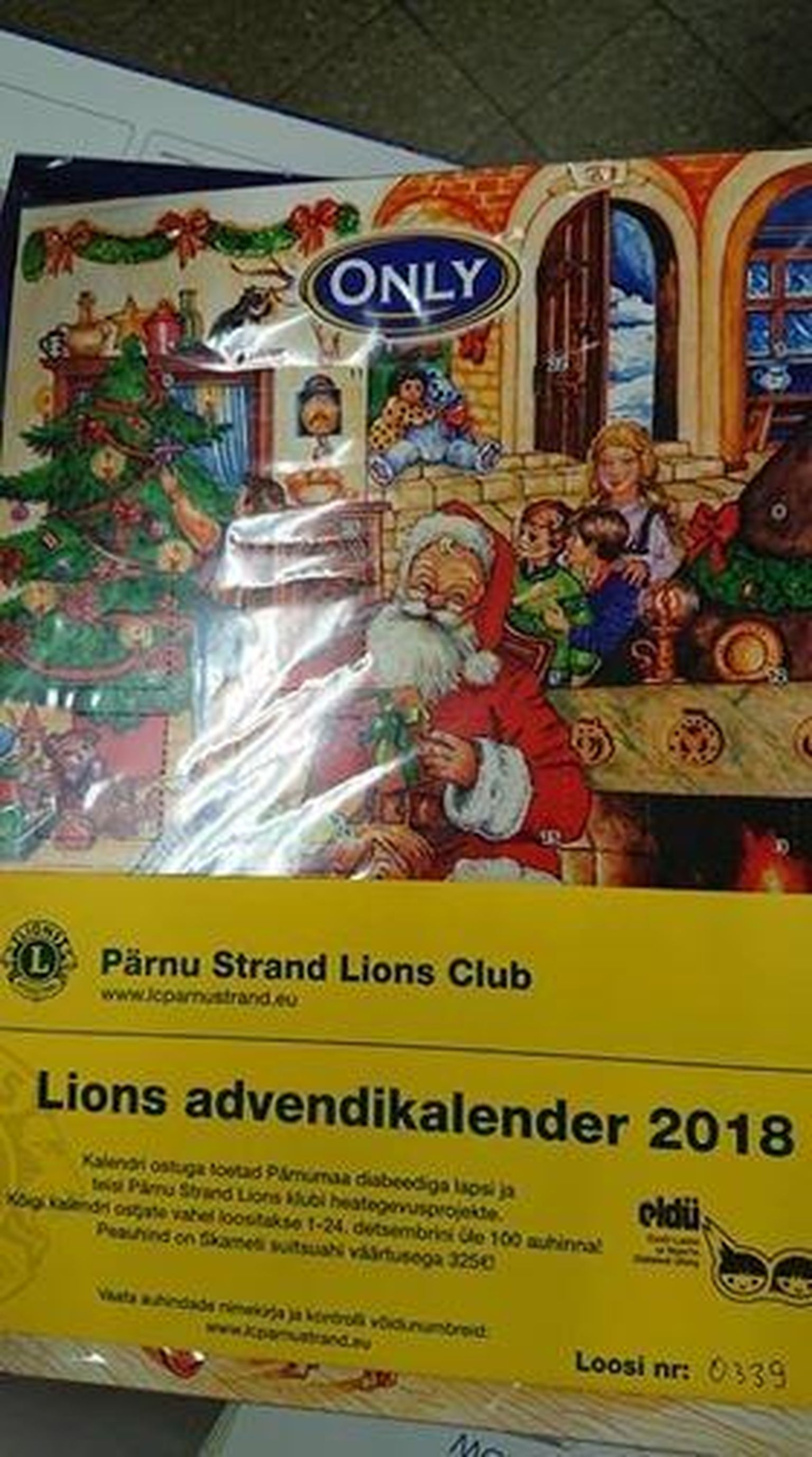 Pärnu Strandi lõviklubi kogub tänavu heategevuslike advendikalendrite müügiga raha diabeedihaigete laste toetamiseks.