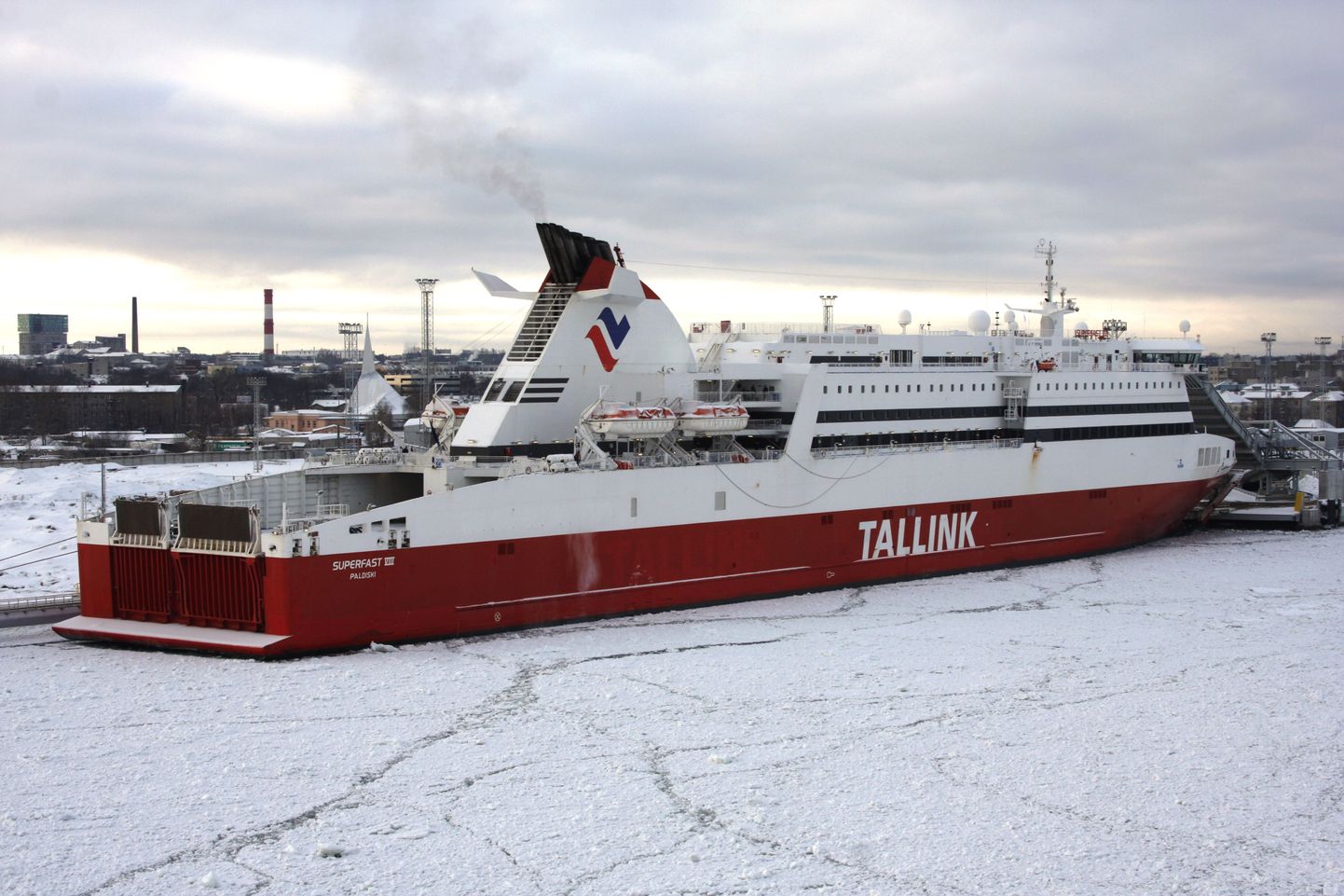 Tallinki reisilaev SUPERFAST VIII Tallinna reisisadamas
