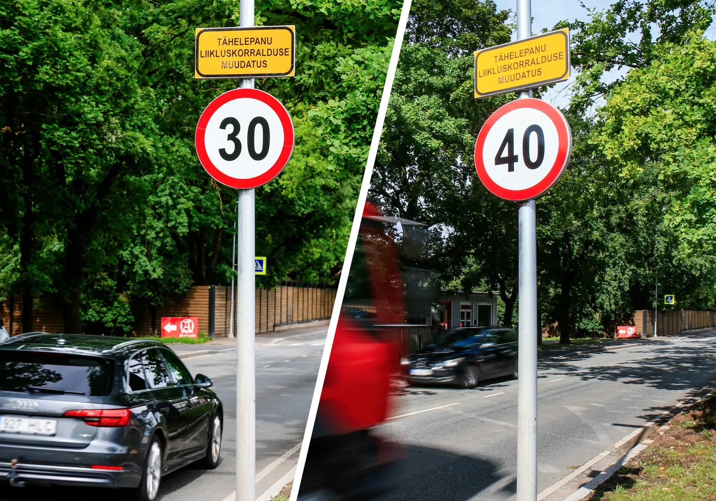 4. juulil kehtestati Puiestee tänava ühel lõigul kiirusepiirang 30 km/h, 1. augustist võib samal lõigul kiiremini sõita.