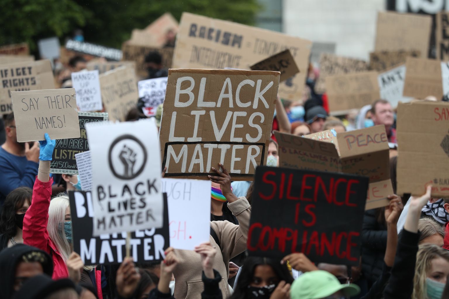 Акция Black Lives Matter.