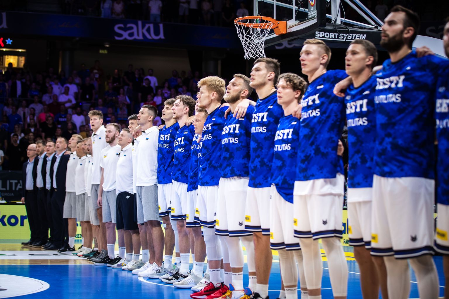 Eesti korvpallikoondis.