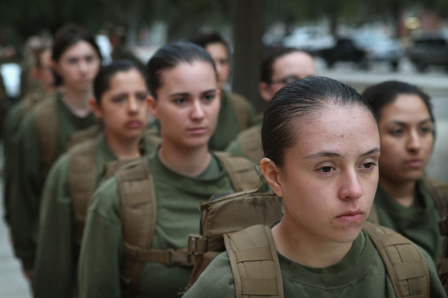 Ameerikaühendriikide naissoost merejalaväelased.