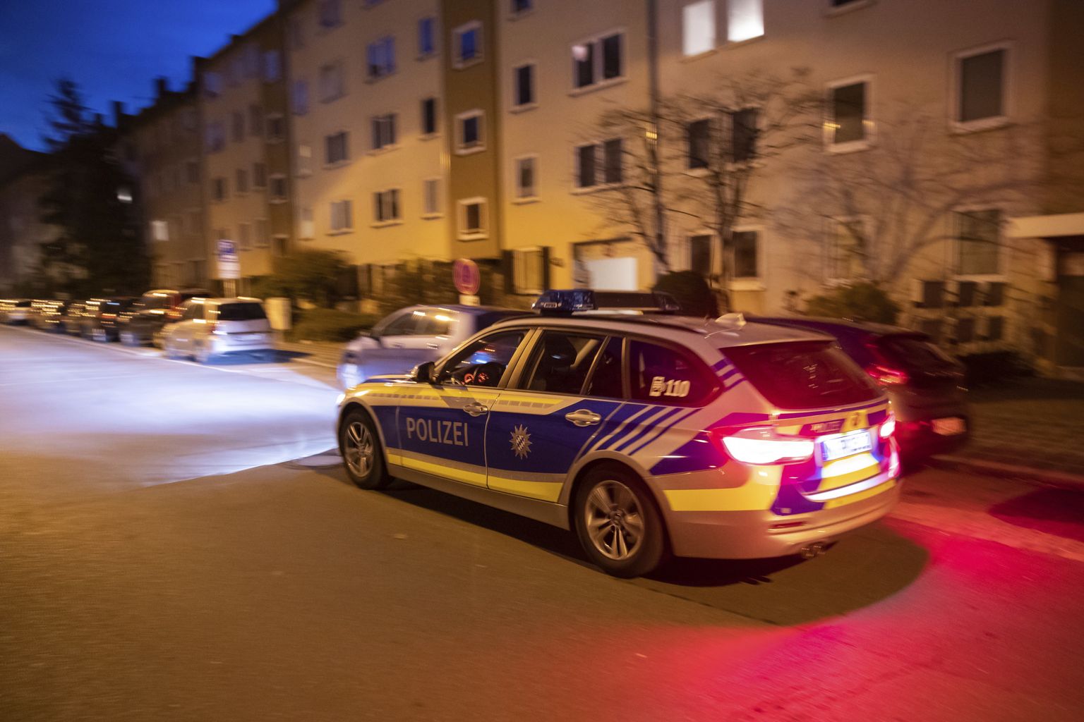 Saksamaa politsei Nürnbergis St. Johannise linnaosas.