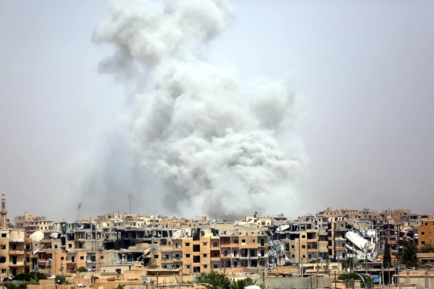 Äärmusrühmituse Islamiriik viimane tähtis tugipunkt Süürias Raqqa linn.