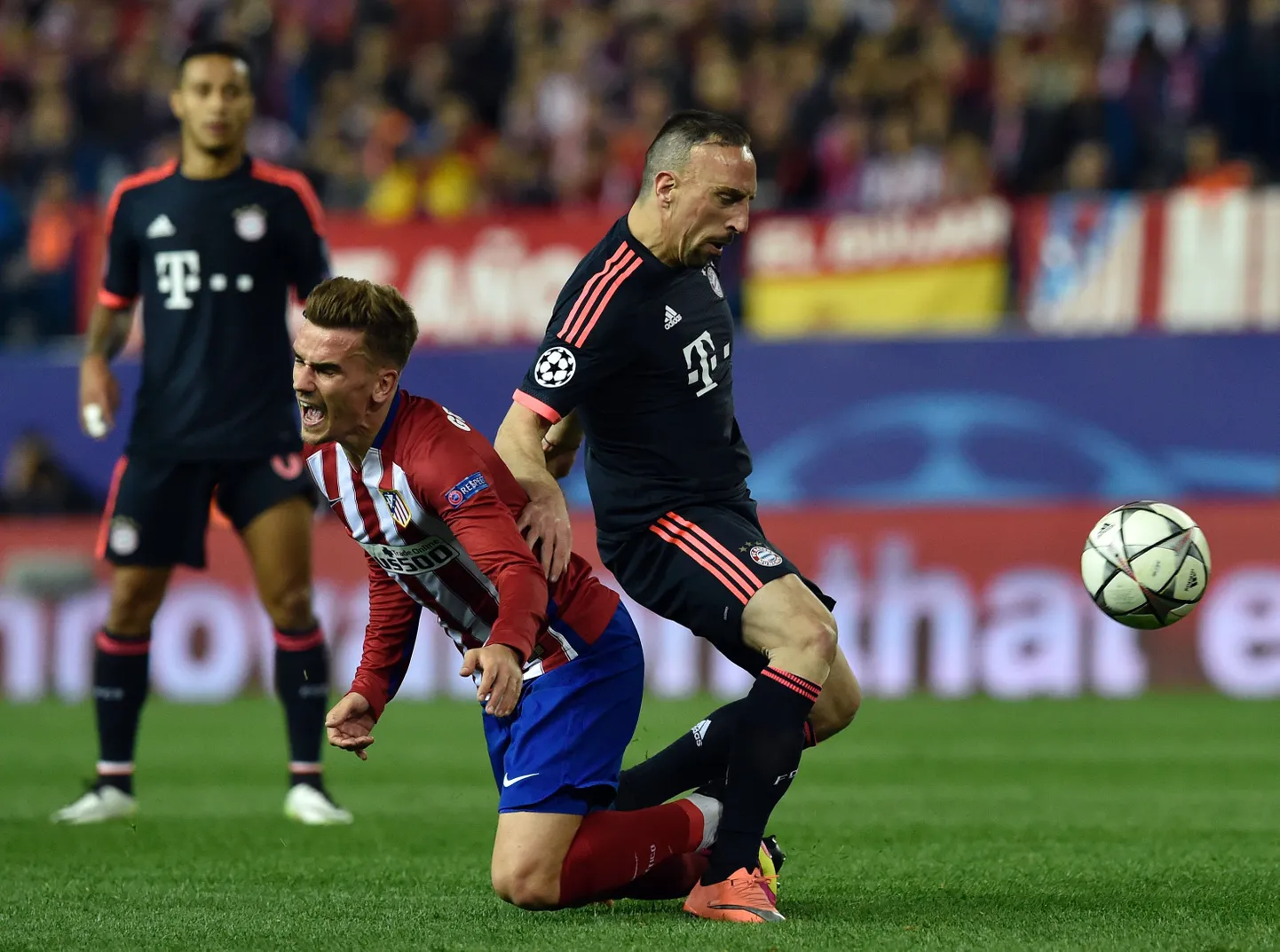 Antoine Griezmann (vasakul) ja Franck Ribery