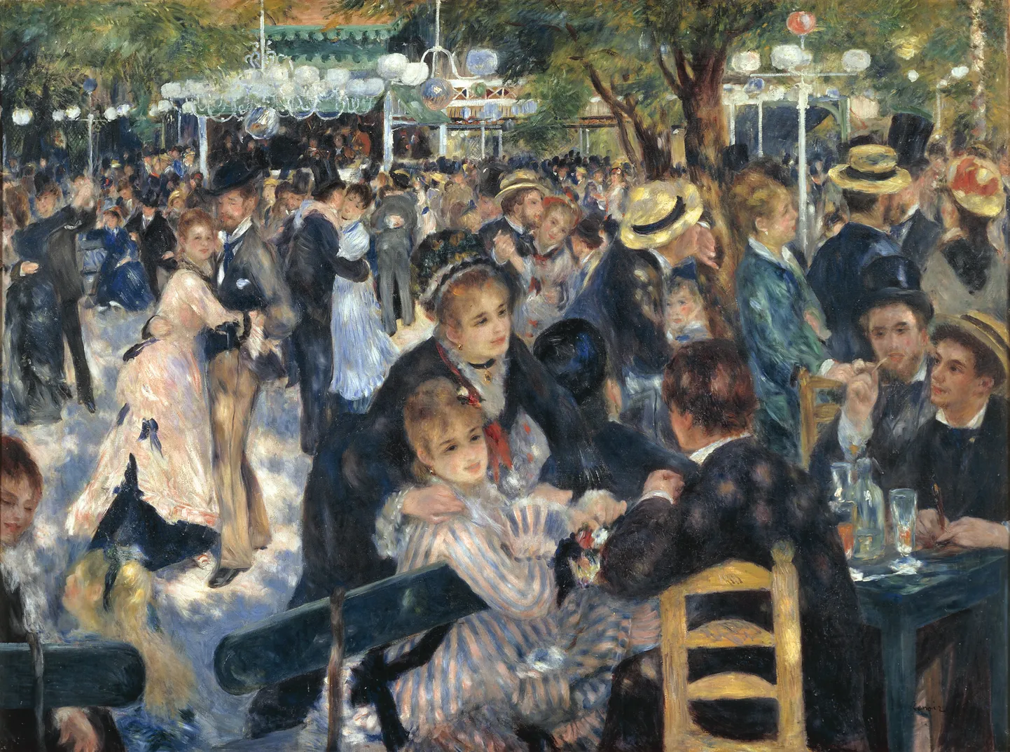 Auguste Renoir 1876. aasta maal «Tants Moulin de la Galette'is».