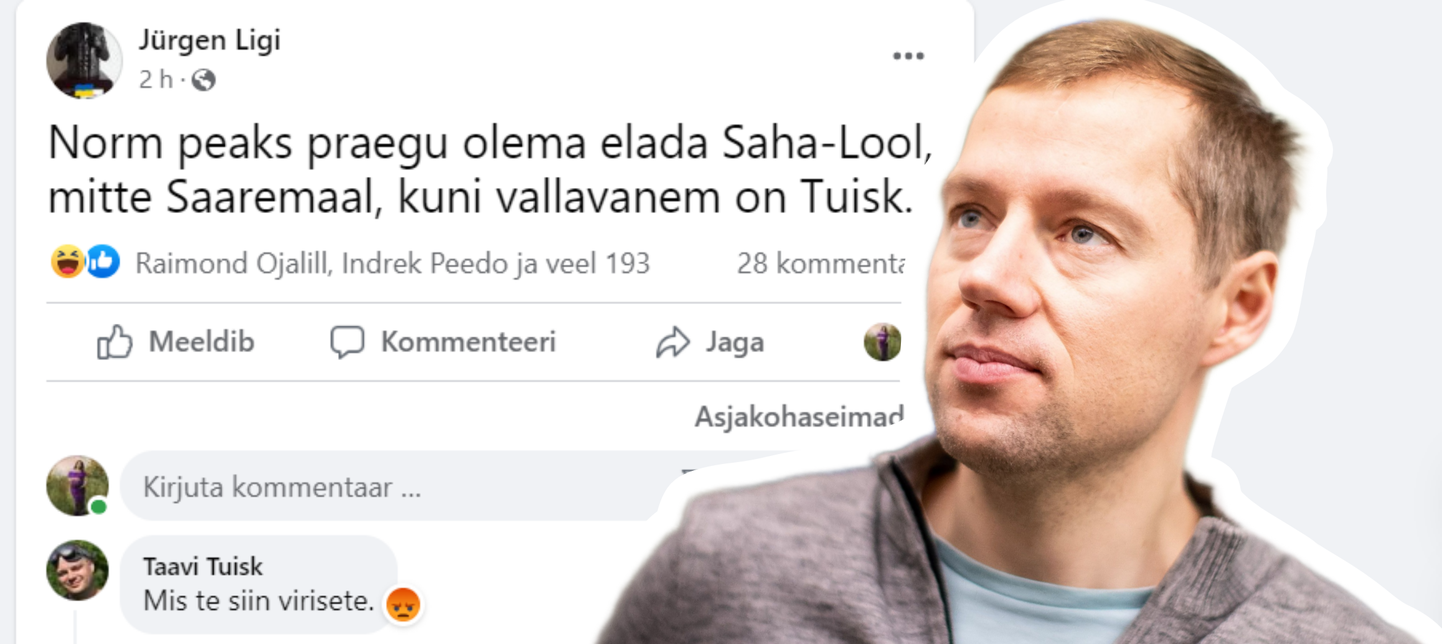 Saaremaa vallavanema Mikk Tuisu nimi pakub praeguse ilmaga sotsiaalmeedias palju nalja.